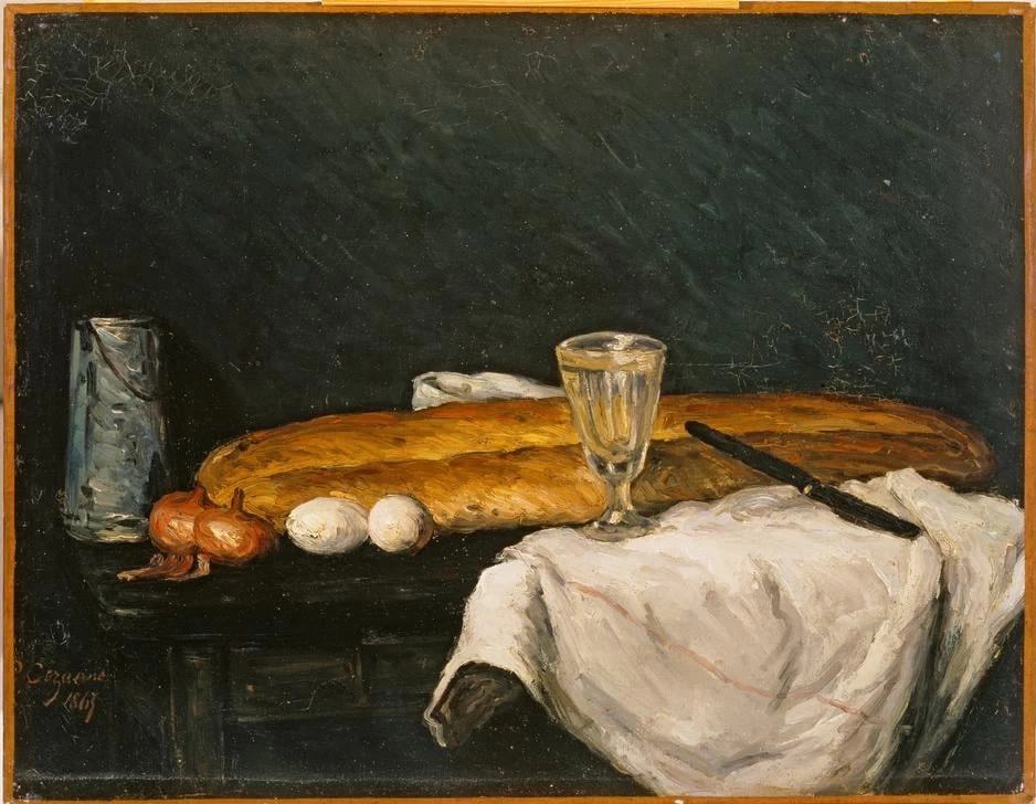 Natura morta con pane e uova, 1865 - Cincinnati Art Museum